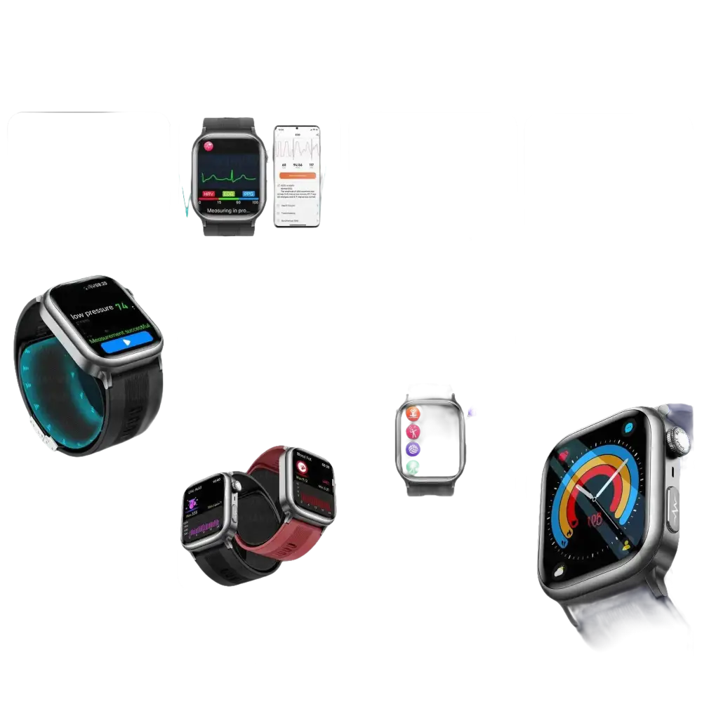 2025 Montre intelligente ECG santé avec diagnostic de pression artérielle précise