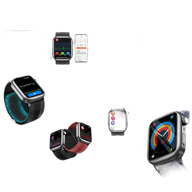 2025 Montre intelligente ECG santé avec diagnostic de pression artérielle précise