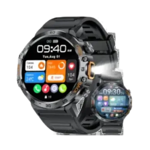 2025 - Sport, lampe de poche LED 360*360Montre intelligente LIGE homme