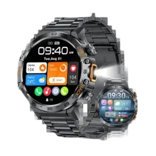 2025 - Sport, lampe de poche LED 360*360Montre intelligente LIGE homme