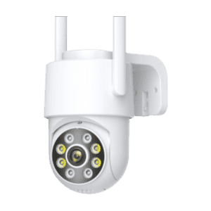 Illustration de l'angle de vue de 87° de la caméra de surveillance extérieure 8MP 4K.