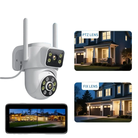 Démonstration des fonctionnalités de l'application ICSEE pour la caméra de surveillance extérieure.