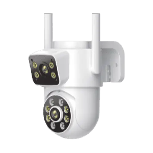 Image de l'interface de l'application ICSEE utilisée pour contrôler la caméra de surveillance extérieure.