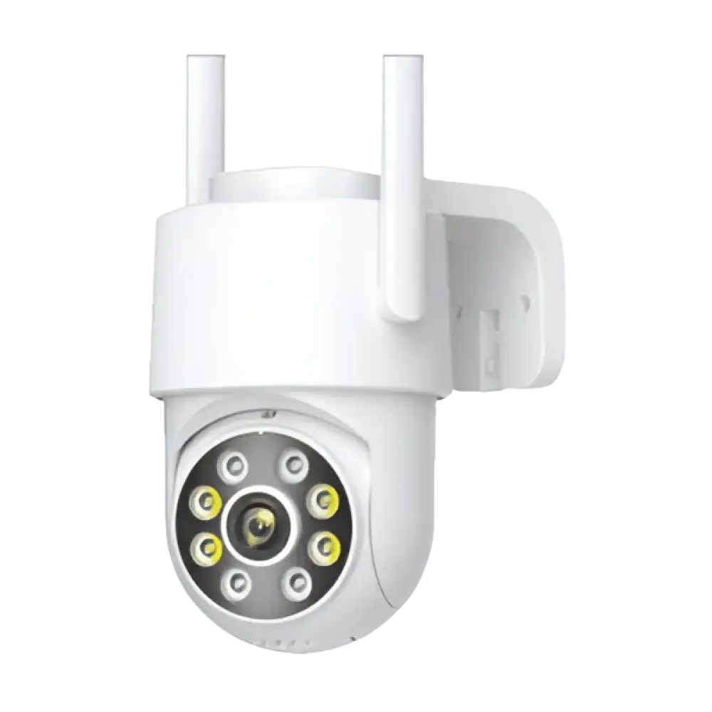 Illustration de l'angle de vue de 87° de la caméra de surveillance extérieure 8MP 4K.