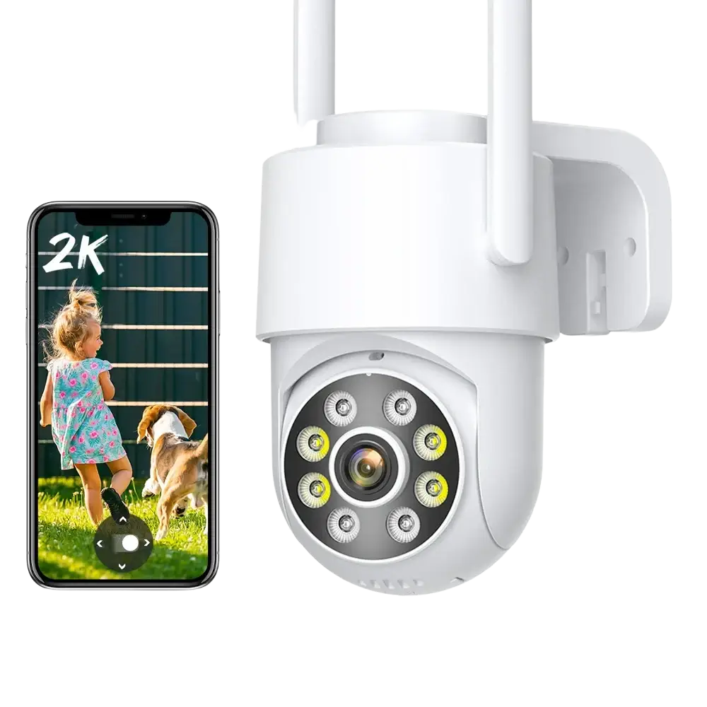 Démonstration de l'utilisation de la caméra de surveillance extérieure en combinaison avec Alexa.