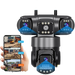 Caméra de sécurité à objectifs multiples avec WiFi, suivi automatique, audio, indice de protection IP66, Bluetooth et résolution Ultra HD de 12 Mpx.