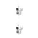 Une caméra de sécurité à double objectif avec des options de résolution de 6MP (2x3MP) et 8MP (2x4MP).