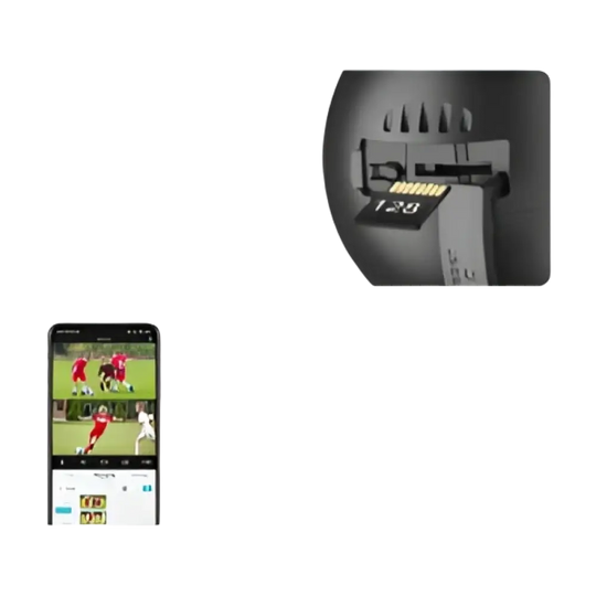 Illustration de la caméra Wifi extérieure 4K en action, capturant des images de jour et de nuit.