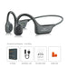 Casque à conduction osseuse bluetooth paramita dg08 sport étanche avec puce bluetooth design noir et gris élégant