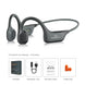 Casque à conduction osseuse bluetooth paramita dg08 sport étanche avec puce bluetooth design noir et gris élégant