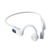 Casque de natation oneplus blanc à conduction osseuse avec affichage numérique et boutons de contrôle compatible bluetooth