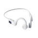 Casque de natation oneplus blanc à conduction osseuse avec affichage numérique et boutons de contrôle compatible bluetooth