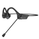 Écouteurs à conduction osseuse noire ite-pro avec micro pour sport et travail en oreille ouverte