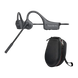 Écouteurs à conduction osseuse noirs super q3 pro avec microphone et étui de protection pour sport et travail en oreille ouverte