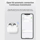 Écouteurs bluetooth type true wireless avec étui de chargement blanc pour connexion seamless à iphone