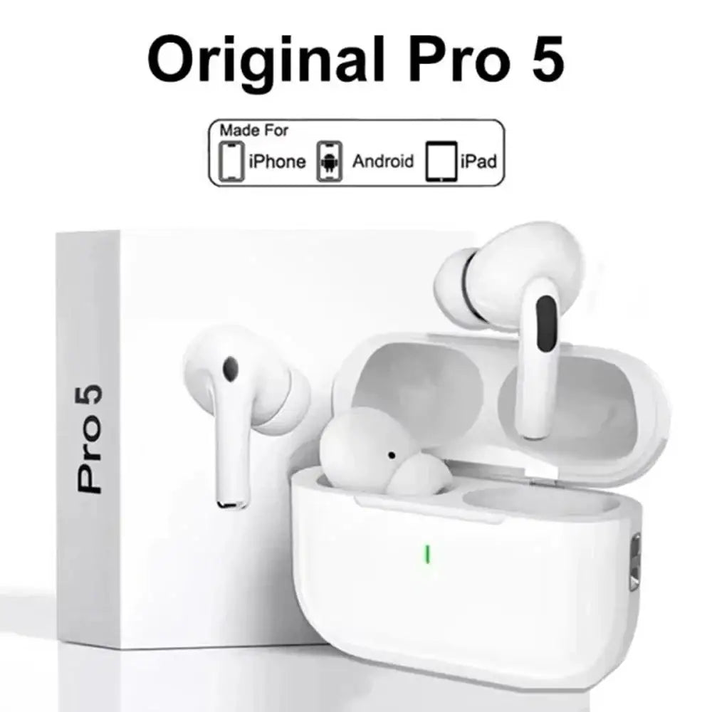 Écouteurs tws new air pro blancs avec annulation active du bruit et microphone catégorie pour iphone android ipad