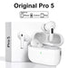 Écouteurs tws new air pro blancs avec annulation active du bruit et microphone catégorie pour iphone android ipad