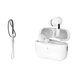 Écouteurs tws new air pro blancs avec annulation active, microphone catégorie et assistant vocal intégré, avec étui et sangle