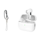 Écouteurs tws new air pro blancs avec annulation active, microphone catégorie et assistant vocal intégré, avec étui et sangle