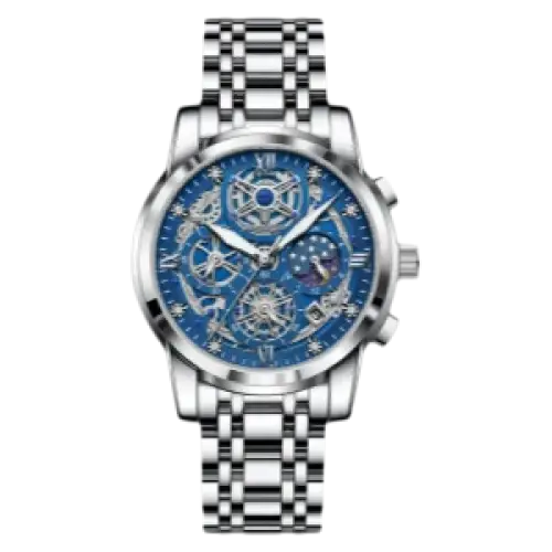 POEDAGAR luxe haute qualité homme montre étanche lumineux chronographe Date hommes montre en acier inoxydable Quartz