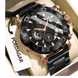 POEDAGAR luxe hommes montre-bracelet Date lumineux étanche Quartz homme horloge chronographe acier inoxydable mode