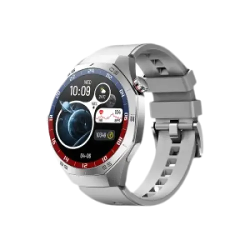 2025 Nouveaux pour Android et ios montre intelligente hommes AMOLED écran GPS - silvery - Montre intelligente