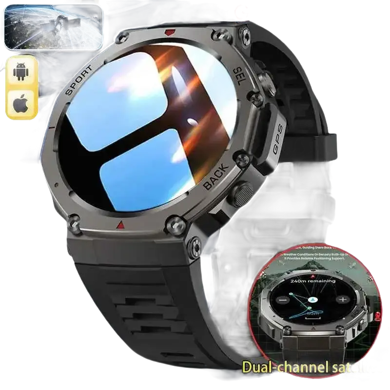 T-rex 3 GPS montre intelligente 10ATM étanche intégré double bande GNSS boussole militaire Sport Smartwatch hommes 2025 nouveau pour Xiaomi Ultra