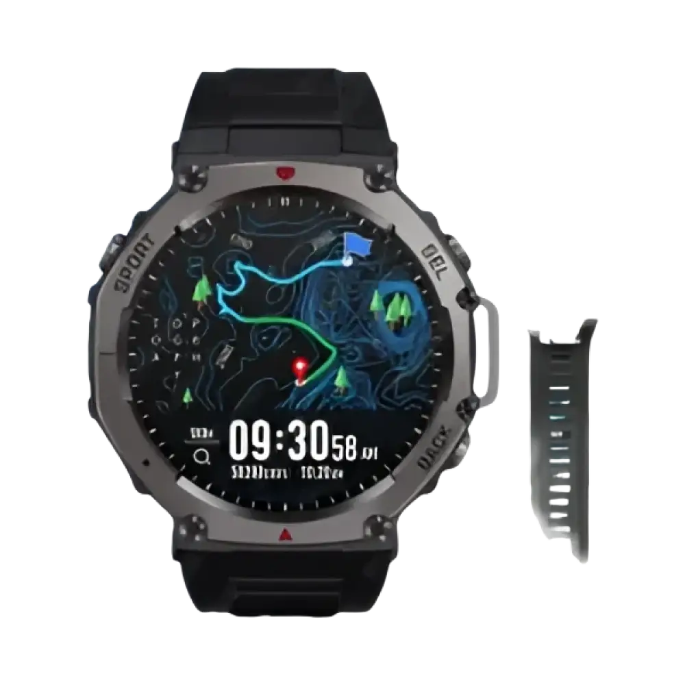 Montre GPS T-rex 3 Ultra : montre intelligente 5 ATM étanche avec double bande GNSS et boussole militaire
