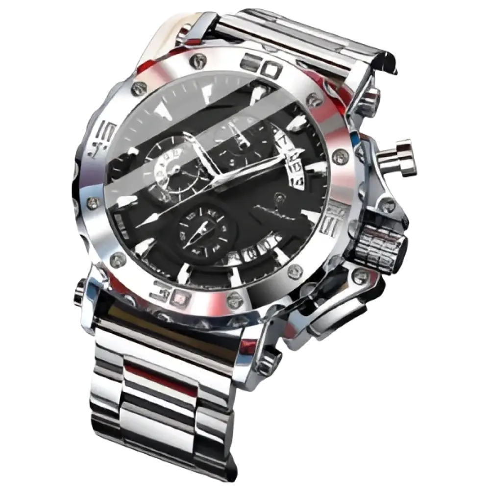 POEDAGAR montre de luxe pour hommes calendrier lumineux étanche homme - Montre à Quartz