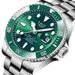 LIGE Montre de plongée étanche pour homme montre bracelet à quartz Montre à Quartz
