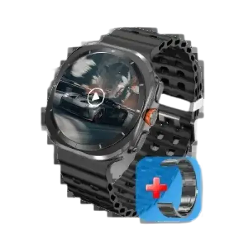 Montre intelligente 2025 Ultra pour hommes avec GPS, NFC, 32GB, affichage vidéo 3D et boussole