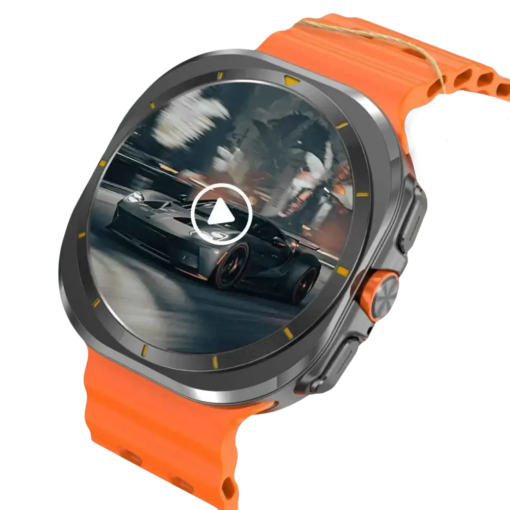 Montre intelligente 2025 Ultra pour hommes avec GPS, NFC, 32GB, affichage vidéo 3D et boussole