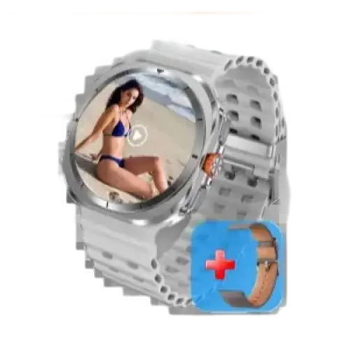 Montre intelligente 2025 Ultra pour hommes avec GPS, NFC, 32GB, affichage vidéo 3D et boussole