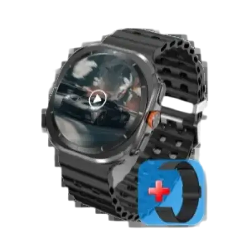 Montre intelligente 2025 Ultra pour hommes avec GPS, NFC, 32GB, affichage vidéo 3D et boussole