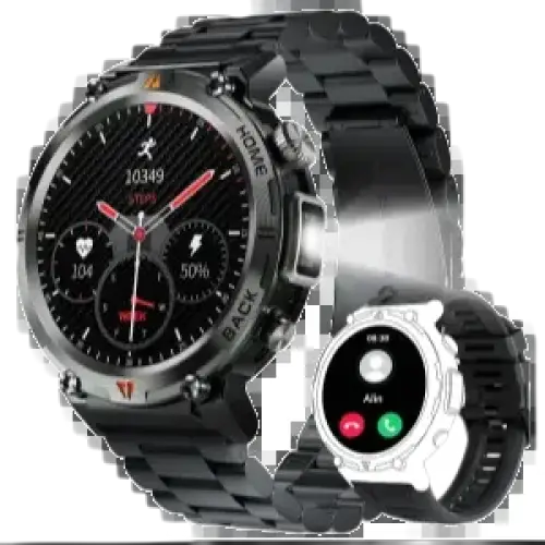 Montre intelligente EIGIIS KE3 Bluetooth pour hommes - Appels et fonctionnalités avancées