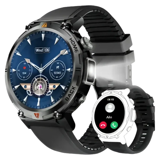 Montre intelligente EIGIIS KE3 Bluetooth pour hommes - Appels et fonctionnalités avancées