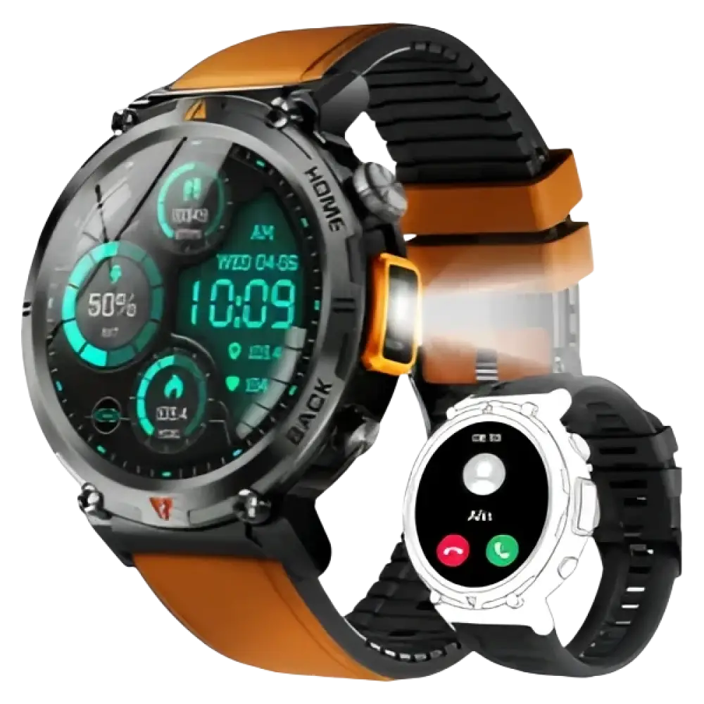 Montre intelligente EIGIIS KE3 Bluetooth pour hommes - Appels et fonctionnalités avancées