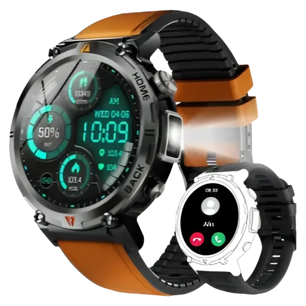 Montre intelligente EIGIIS KE3 Bluetooth pour hommes - Appels et fonctionnalités avancées