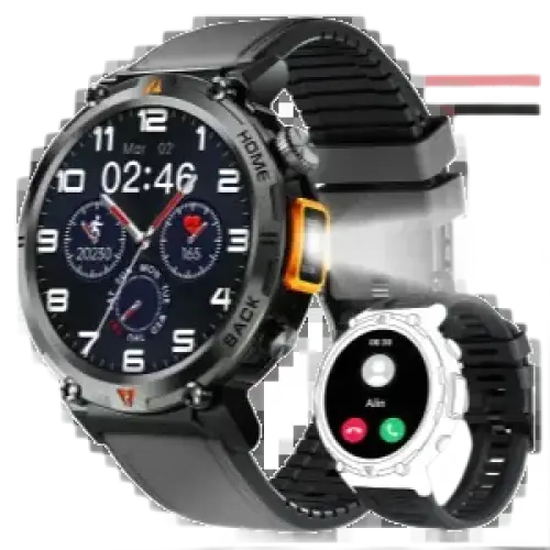 Montre intelligente EIGIIS KE3 Bluetooth pour hommes - Appels et fonctionnalités avancées