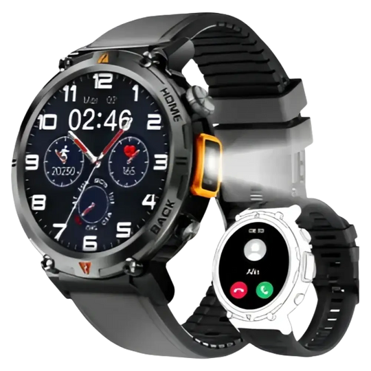 Montre intelligente EIGIIS KE3 Bluetooth pour hommes - Appels et fonctionnalités avancées