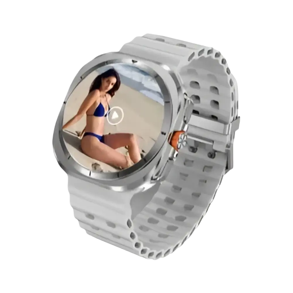 Montre intelligente 2025 Ultra pour hommes avec GPS, NFC, 32GB, affichage vidéo 3D et boussole