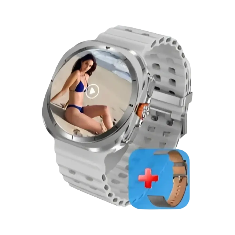 Montre intelligente 2025 Ultra pour hommes avec GPS, NFC, 32GB, affichage vidéo 3D et boussole