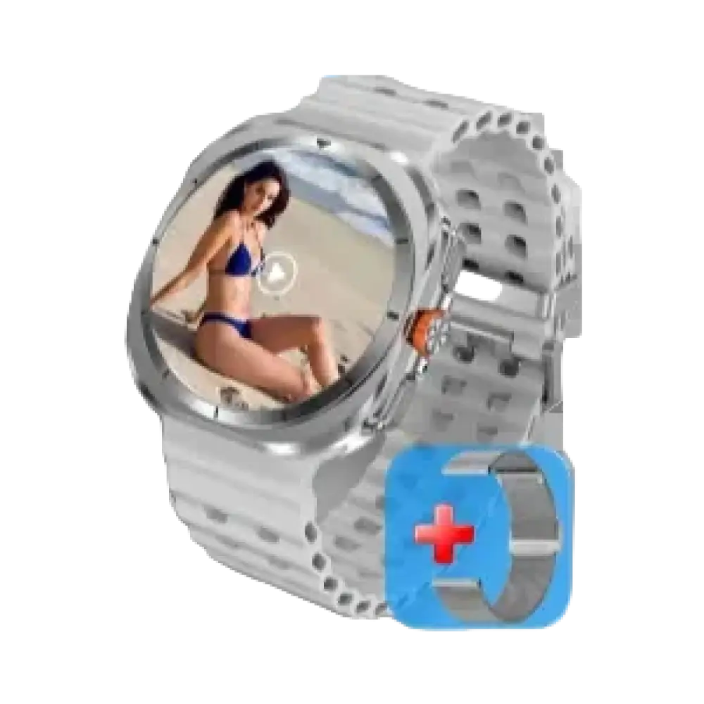 Montre intelligente 2025 Ultra pour hommes avec GPS, NFC, 32GB, affichage vidéo 3D et boussole