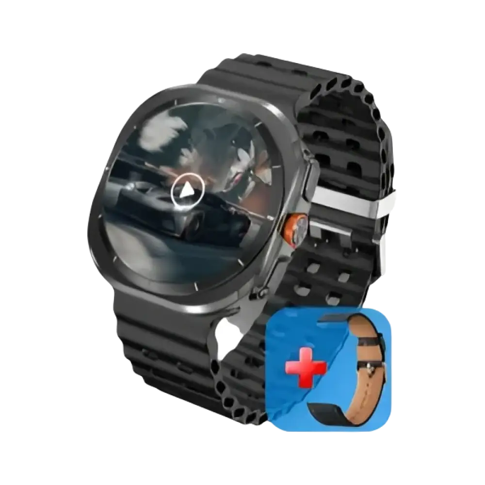 Montre intelligente 2025 Ultra pour hommes avec GPS, NFC, 32GB, affichage vidéo 3D et boussole