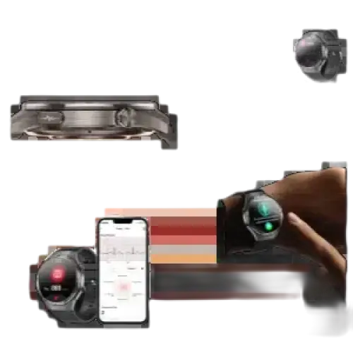 Montre intelligente HUAWEI ECG PPG haute précision pour hommes avec suivi des lipides et acide urique