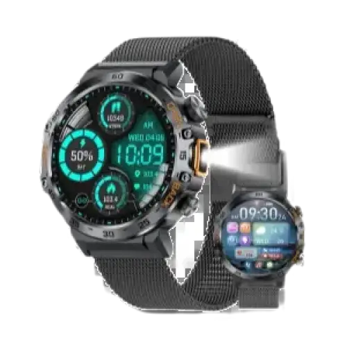 Montre intelligente LIGE 2024 avec écran AMOLED HD 360*360 étanche pour hommes