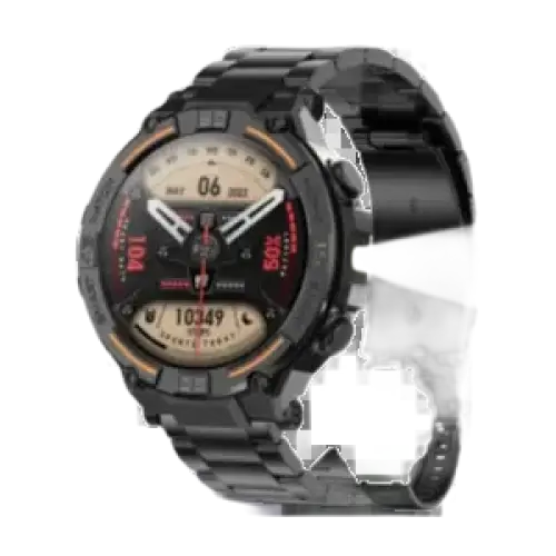 Montre intelligente militaire étanche pour hommes avec écran HD 360x360 et lampe de poche