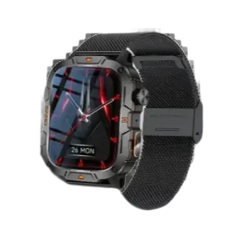 2025 nouveau pour Xiaomi montre intelligente de qualité militaire hommes 1.96 "écran AMOLED 5ATM étanche sport Fitness Tracker BT appel Smartwatch