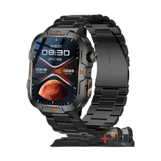 2025 nouveau pour Xiaomi montre intelligente de qualité militaire hommes 1.96 "écran AMOLED 5ATM étanche sport Fitness Tracker BT appel Smartwatch