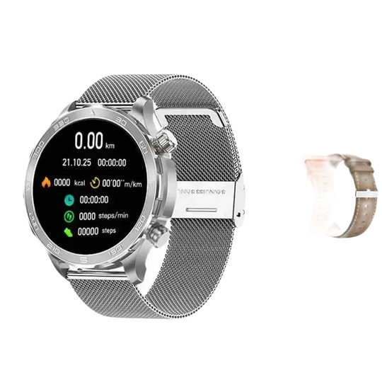 Montre intelligente sport homme avec appel Bluetooth et grand écran AMOLED HD